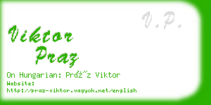 viktor praz business card